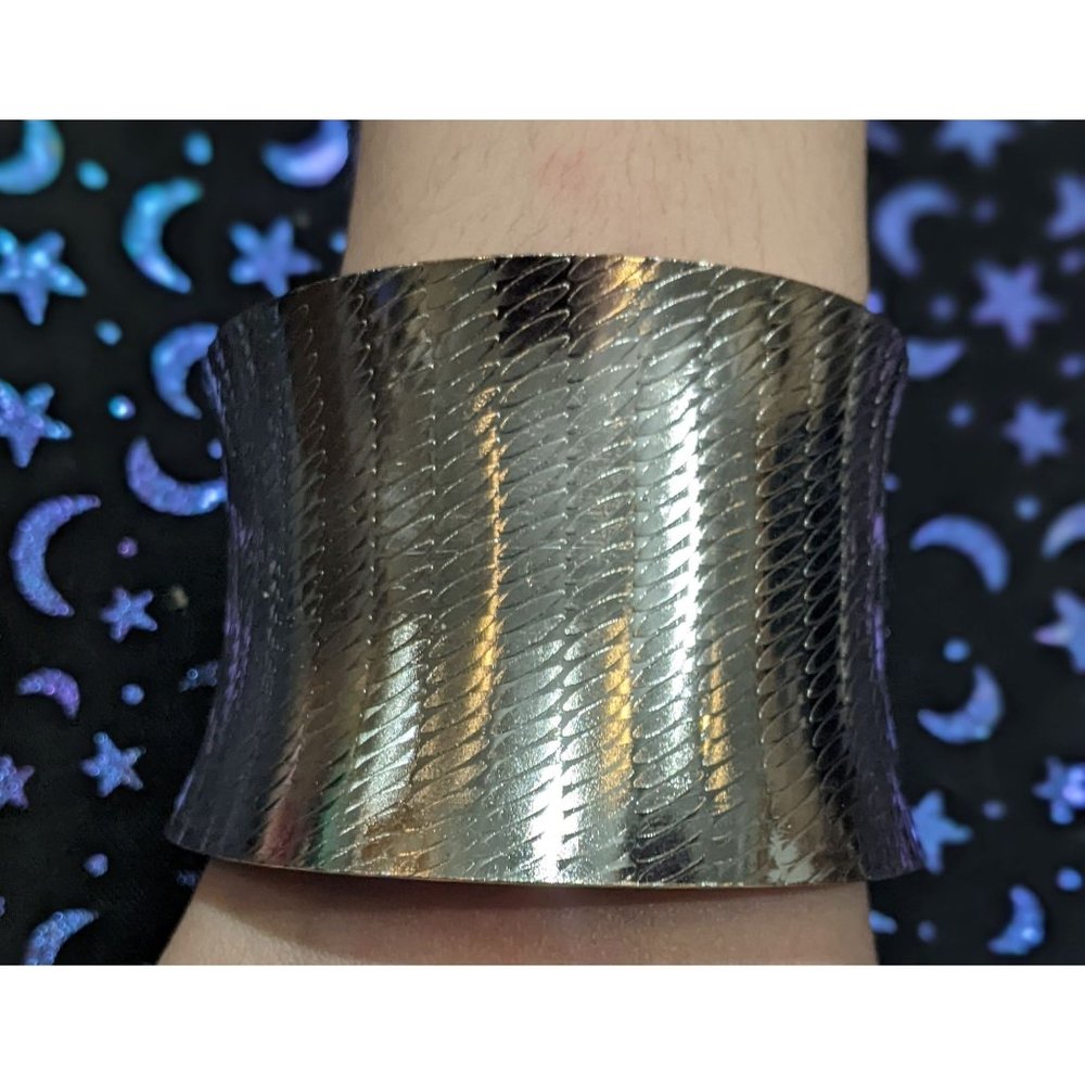 Wide Silver Cuff Bracelet